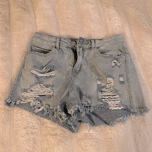 Women’s Distressed Jean Shorts, Size 4 Petite by New Look